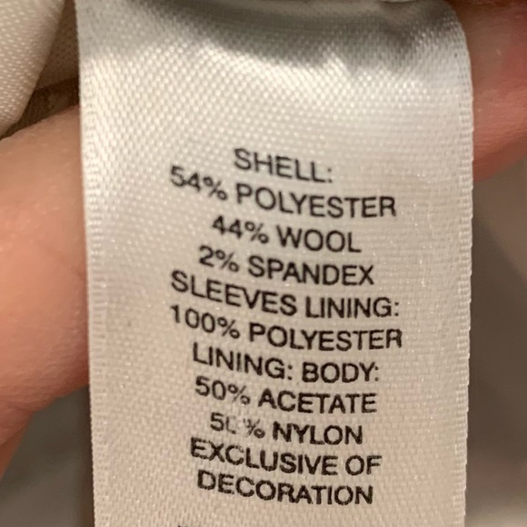 White House Black Market Gray Wool Blend Blazer 6 - Picture 5 of 8